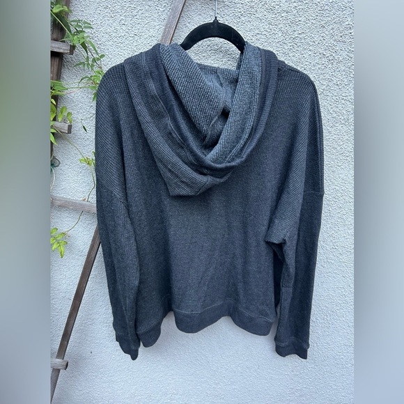 Rails Murray Thermal Knit Hoodie in Charcoal New with Tags! - Picture 5 of 5